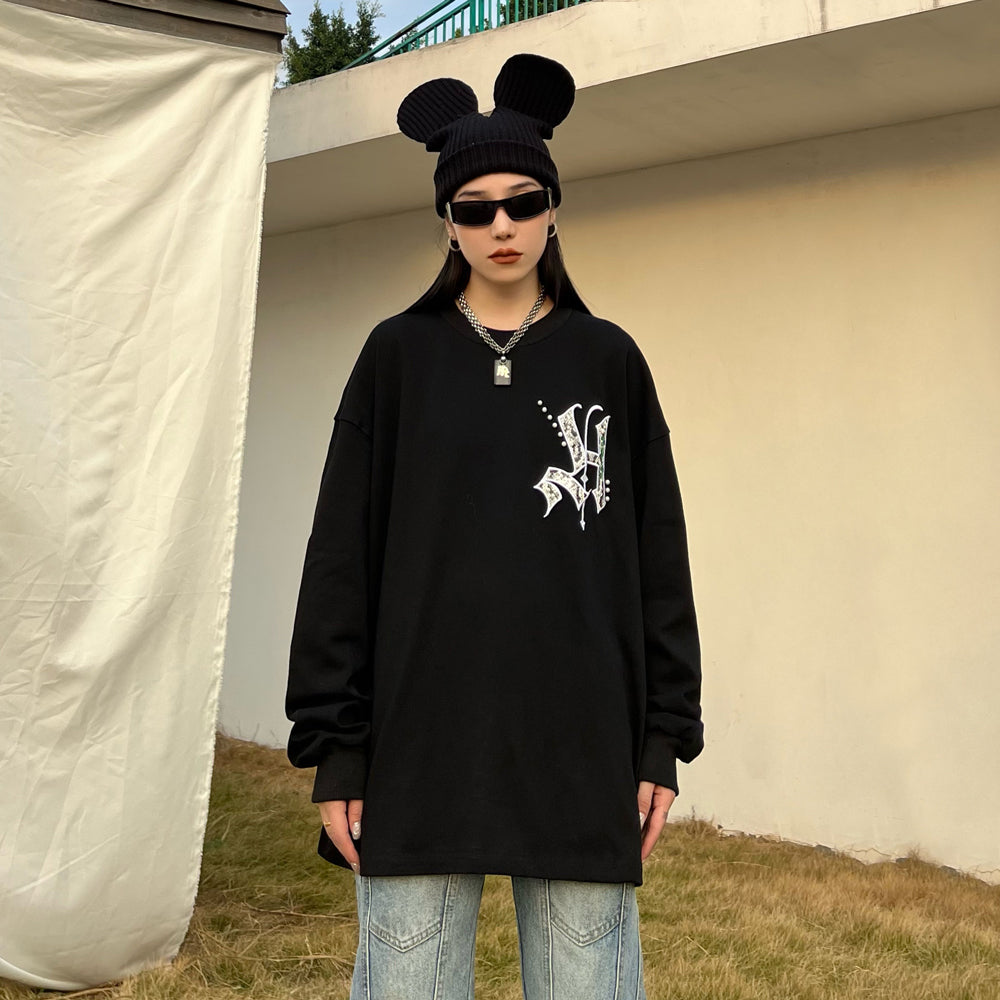 レディースファッション ストリートファッション 長袖Tシャツ ロンT ロングスリーブTシャツ 韓国通販　韓国アパレル　韓国ファッション　韓国ストリート 人気 冬服 MOST モスト JEMSUDIO